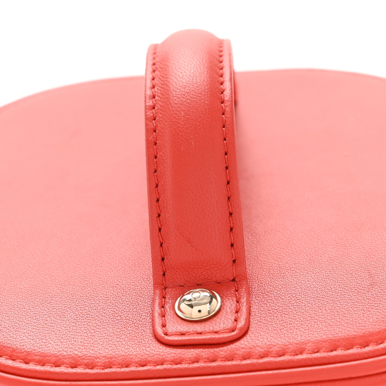 Lambskin Timeless Vanity Cosmetic Case Red