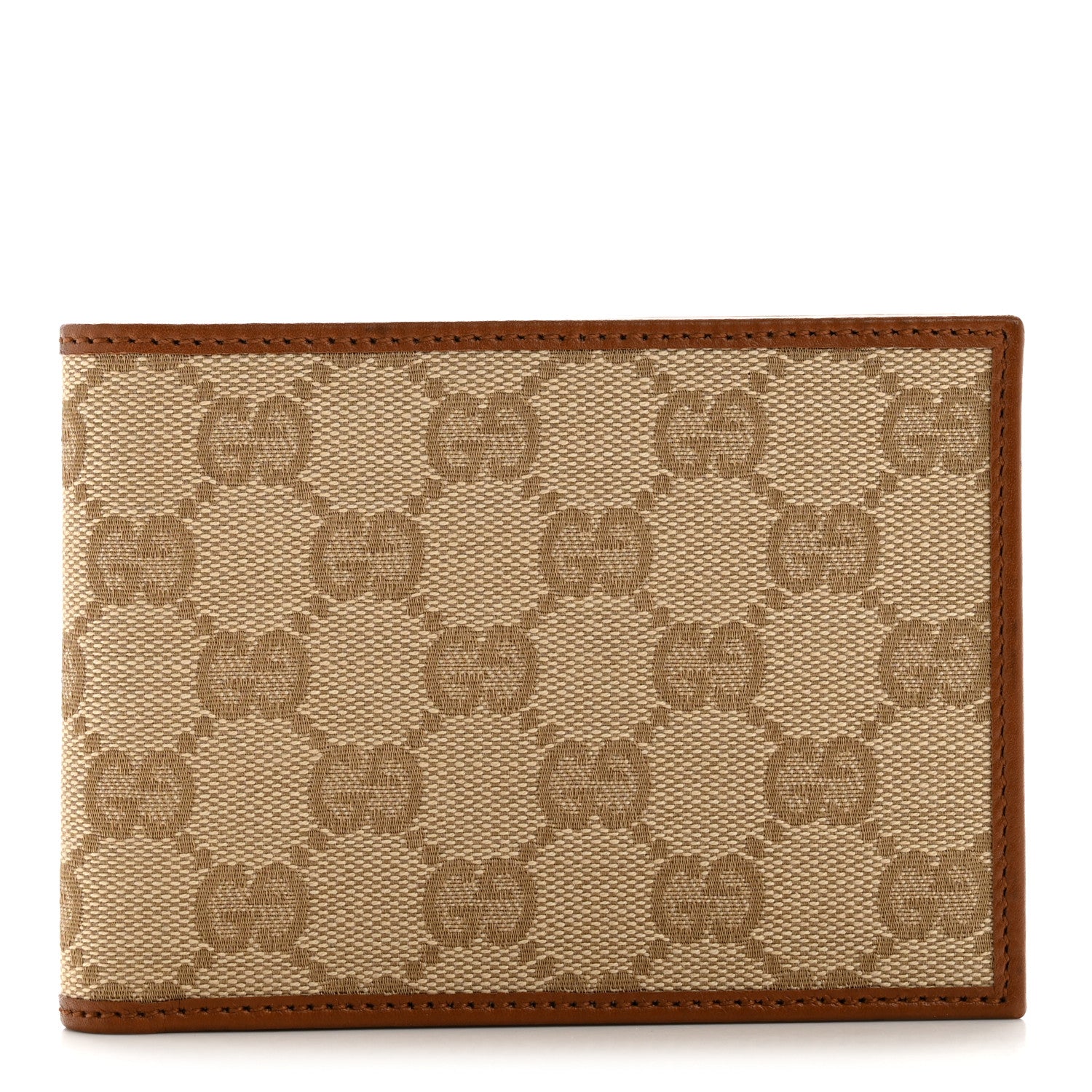 Monogram Bi-Fold Wallet Brown