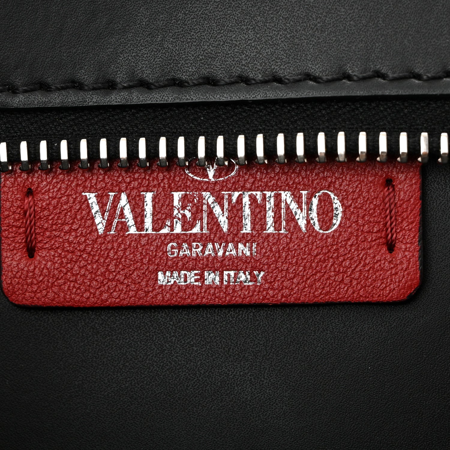 Calfskin VLTN Belt Bag Black White