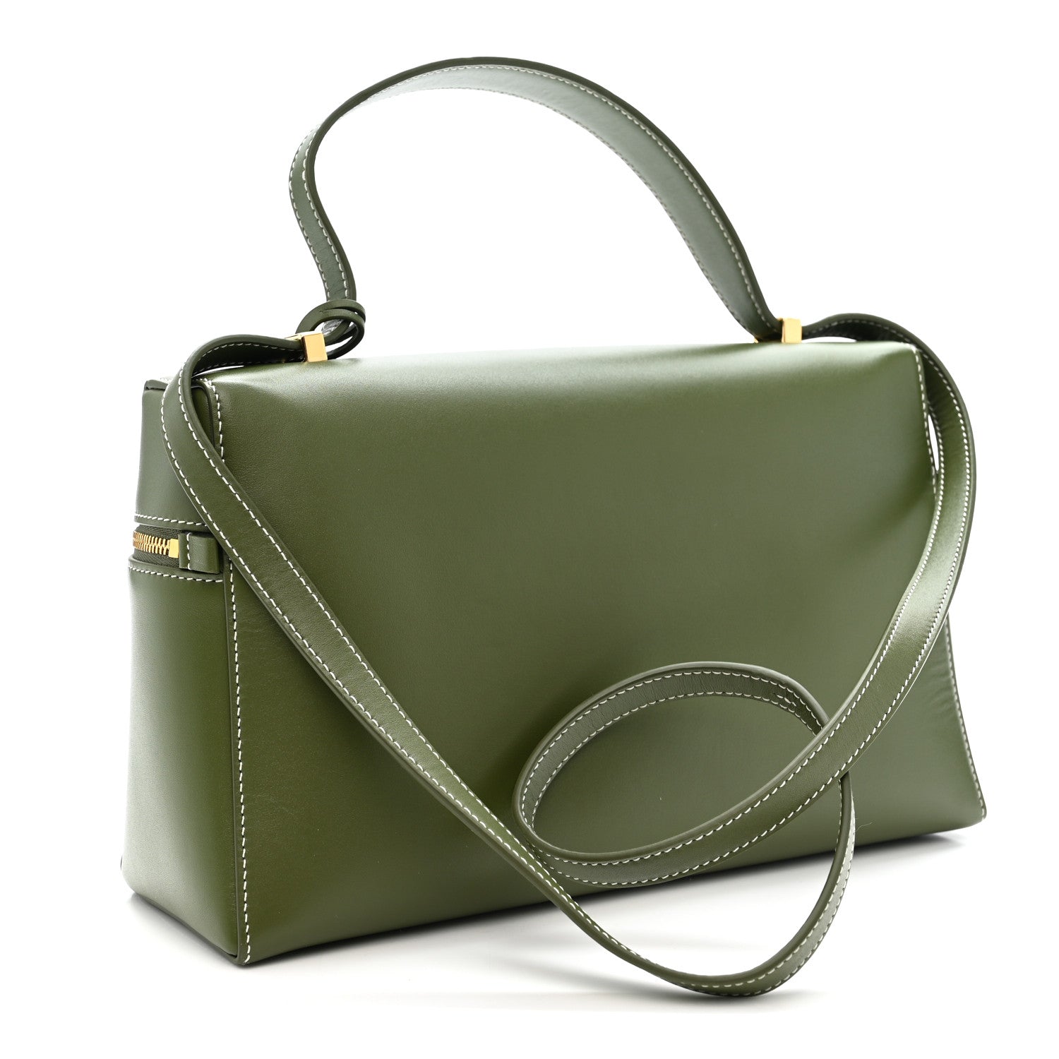 Saddle Calfskin Extra Bag L27 Dark Lichen