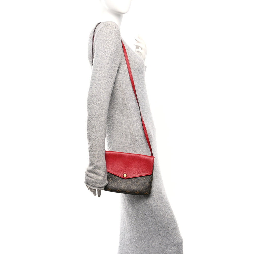 Monogram Twice Pochette Cherry