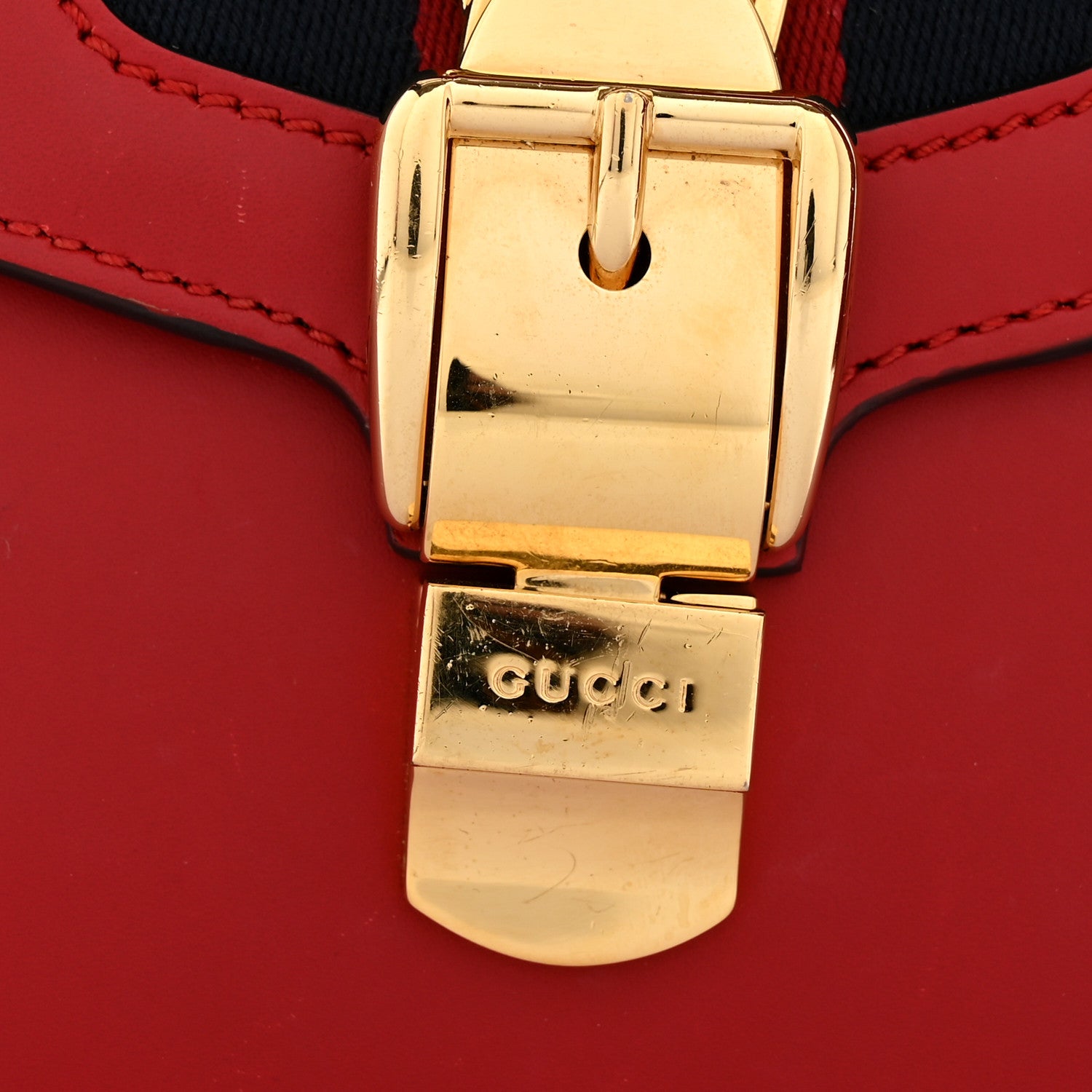 Calfskin Small Sylvie Shoulder Bag Hibiscus Red