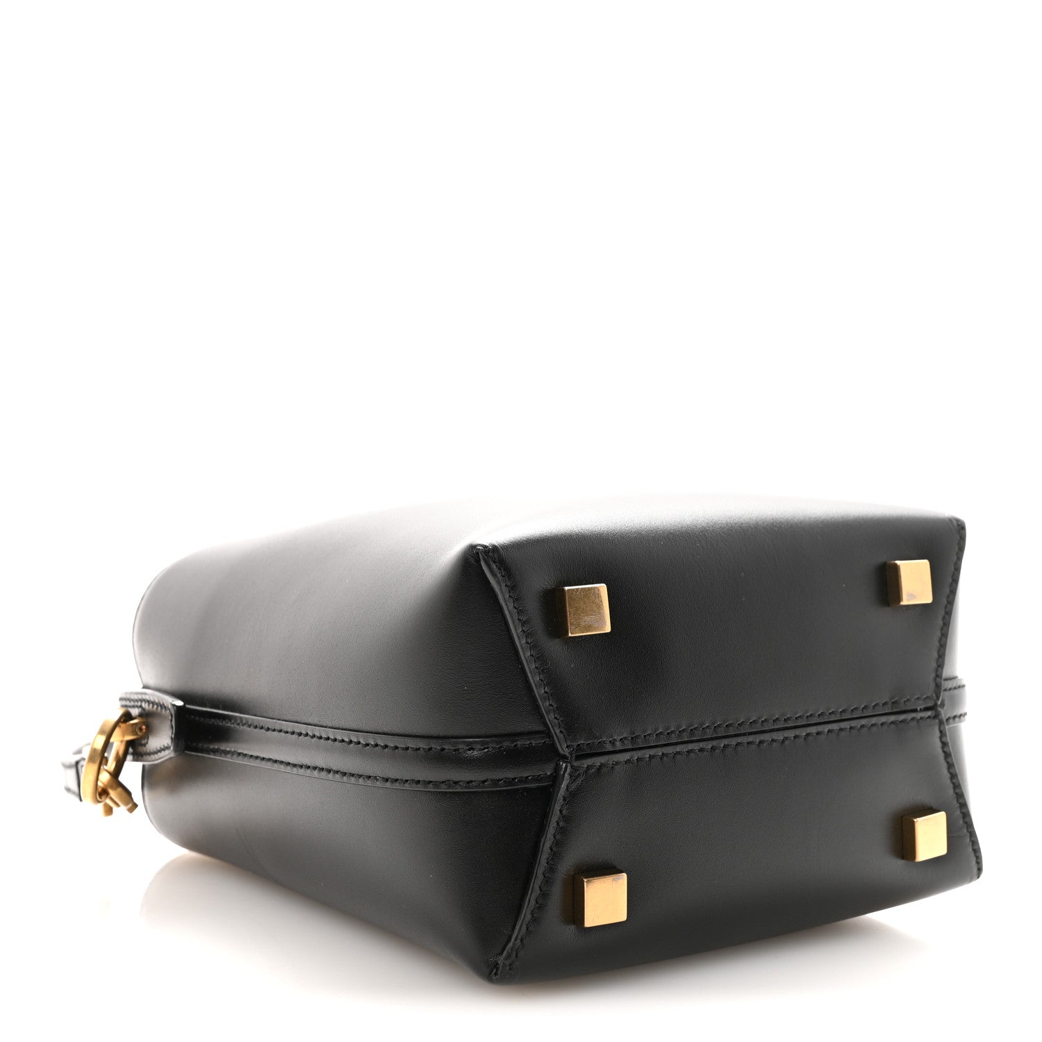 Shiny Calfskin Le 37 Mini Bucket Bag Black