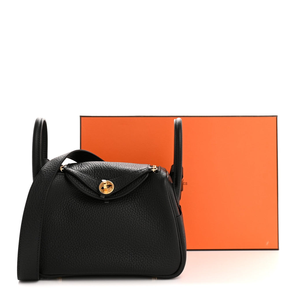 Taurillon Clemence Mini Lindy 20 Black