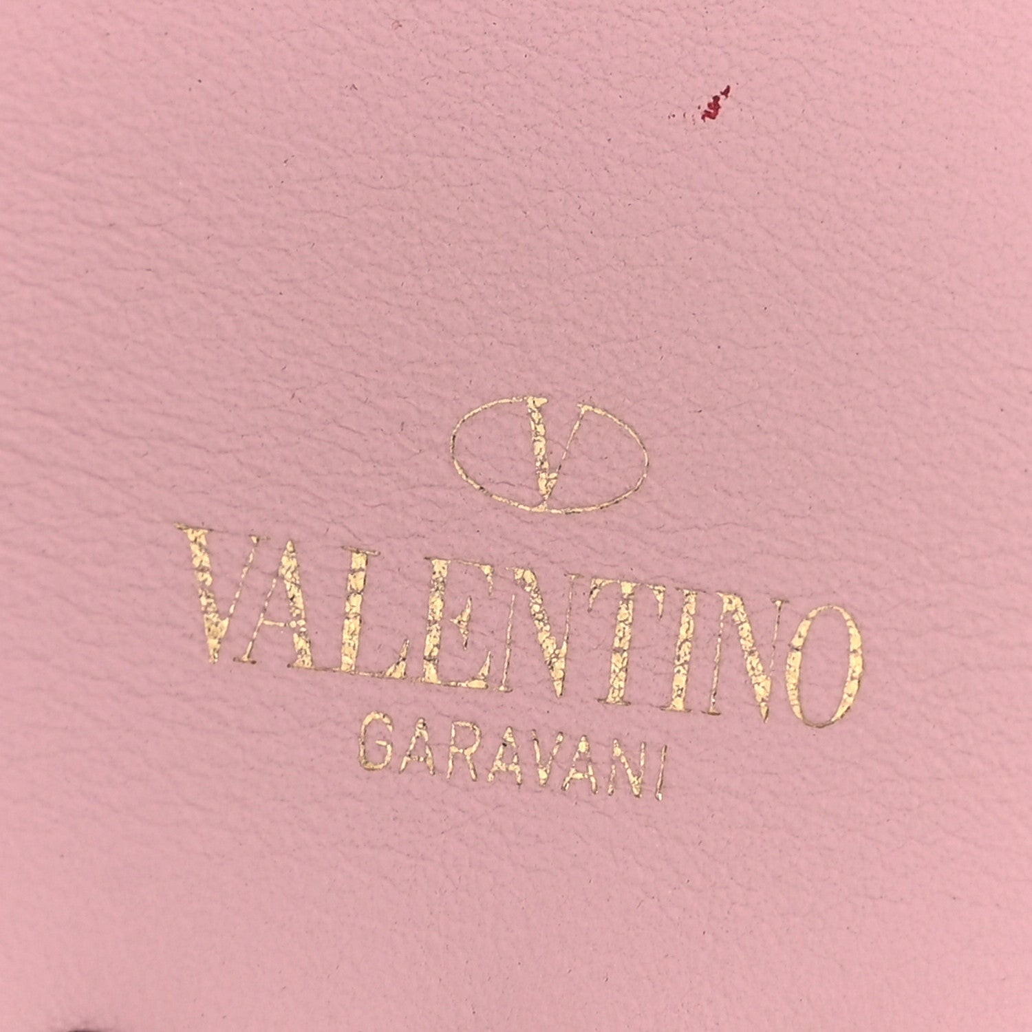 Pebbled Calfskin Large Rockstud Envelope Clutch Water Rose