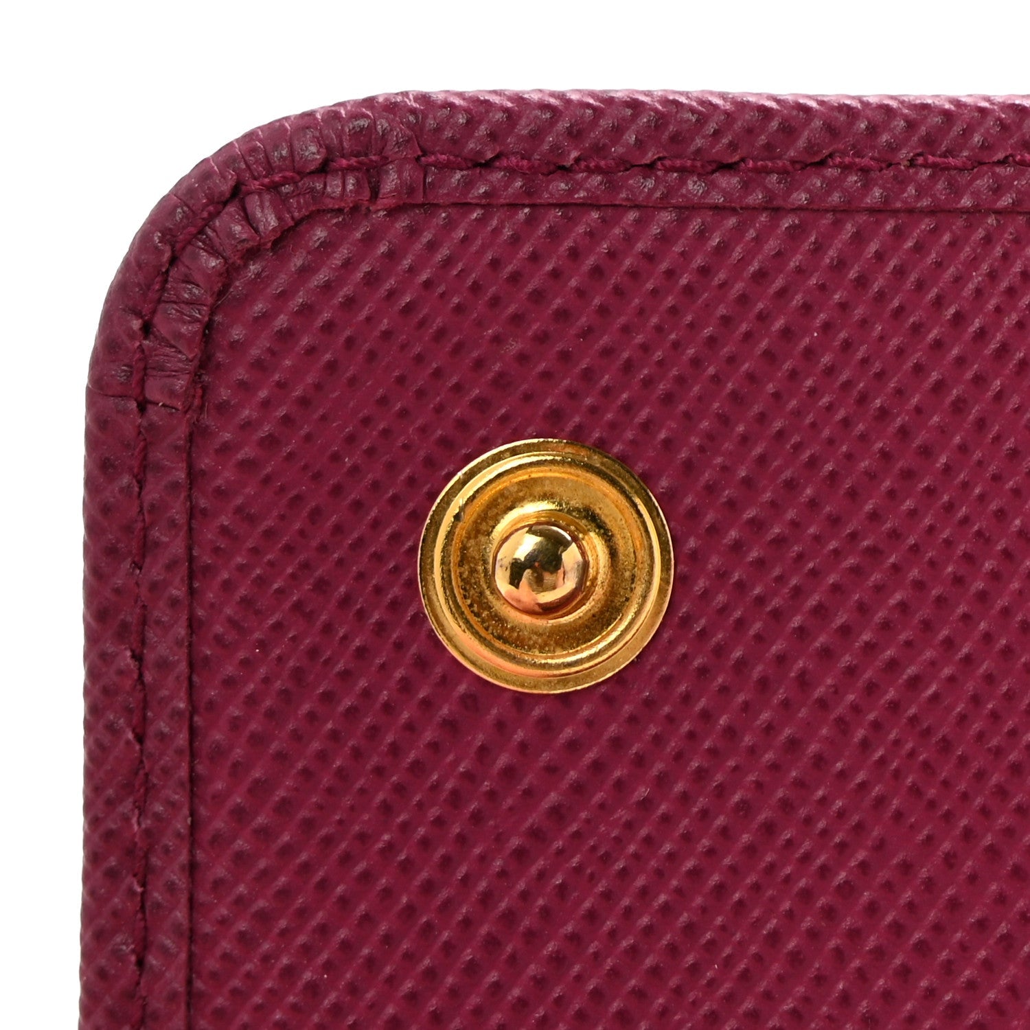 Saffiano Metal Continental Flap Travel Wallet Ametista