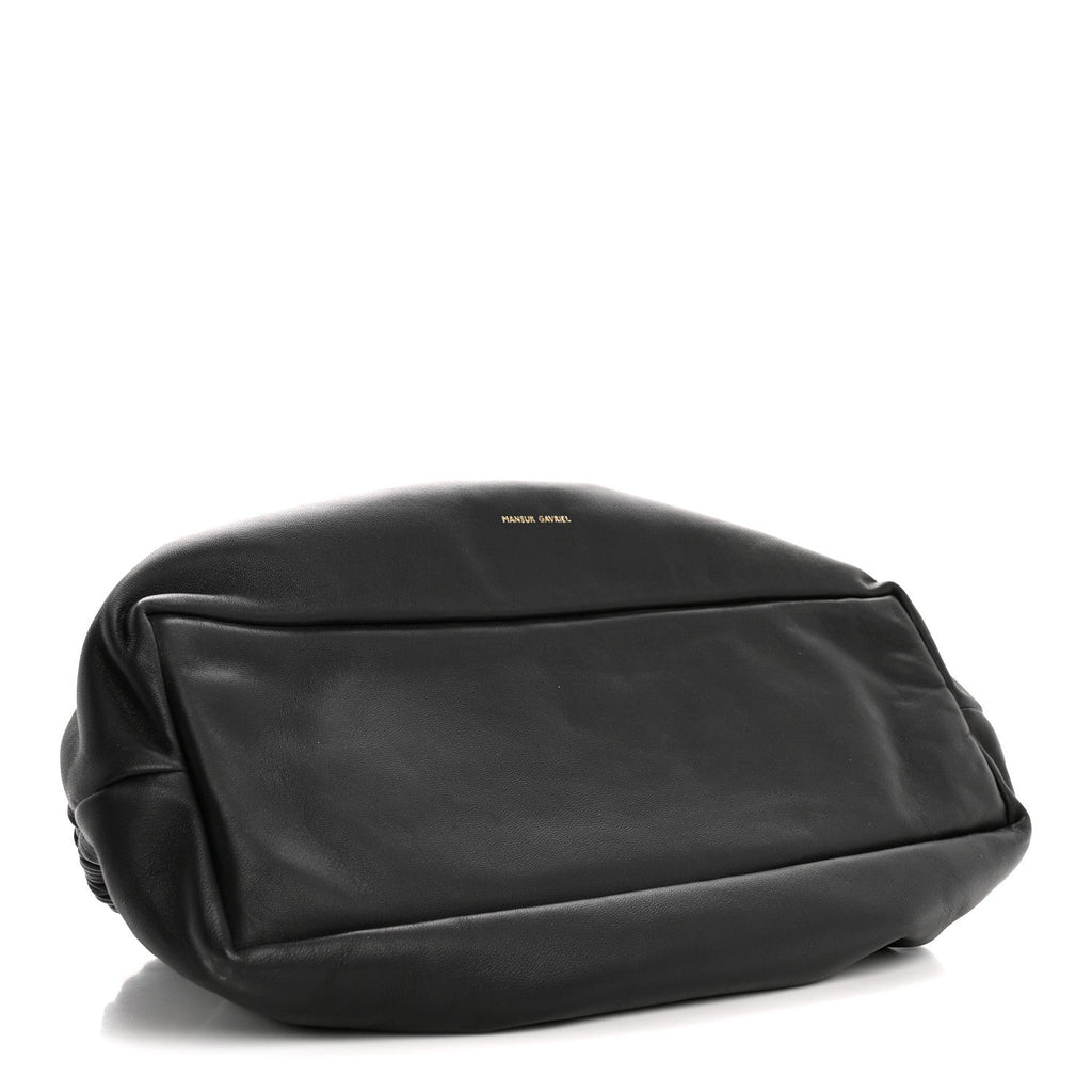 Lambskin Cloud Clutch Black Flamma