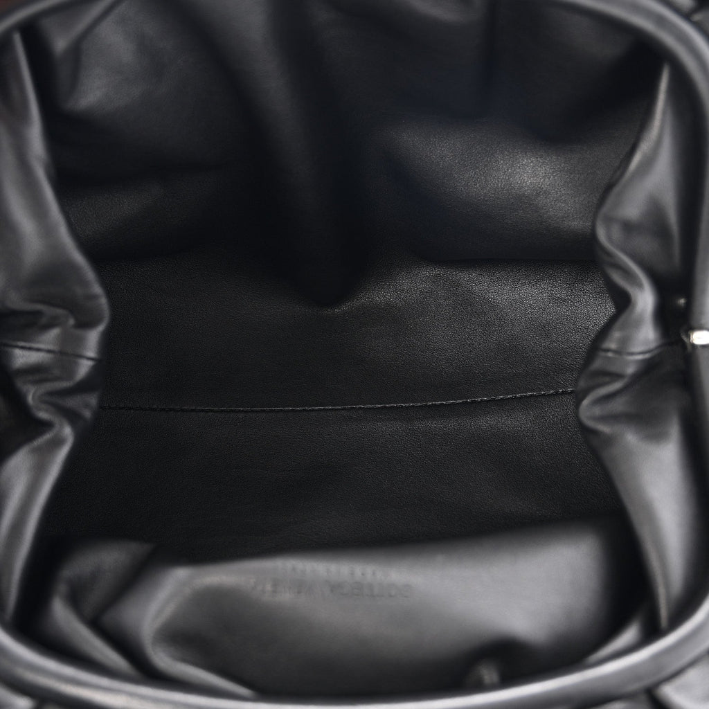 Smooth Butter Calf The Pouch Oversized Clutch Black