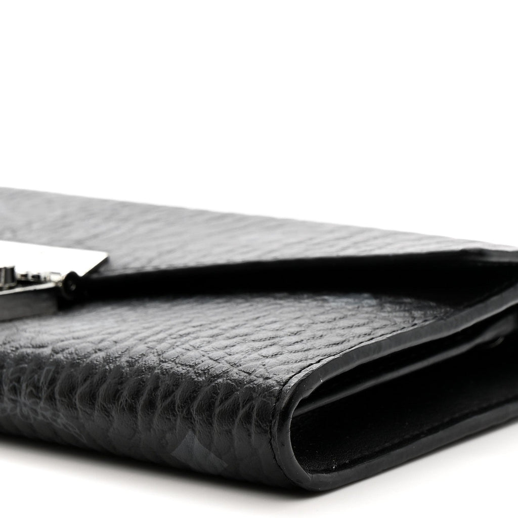 Visetos Large Patricia Wallet On Chain Black