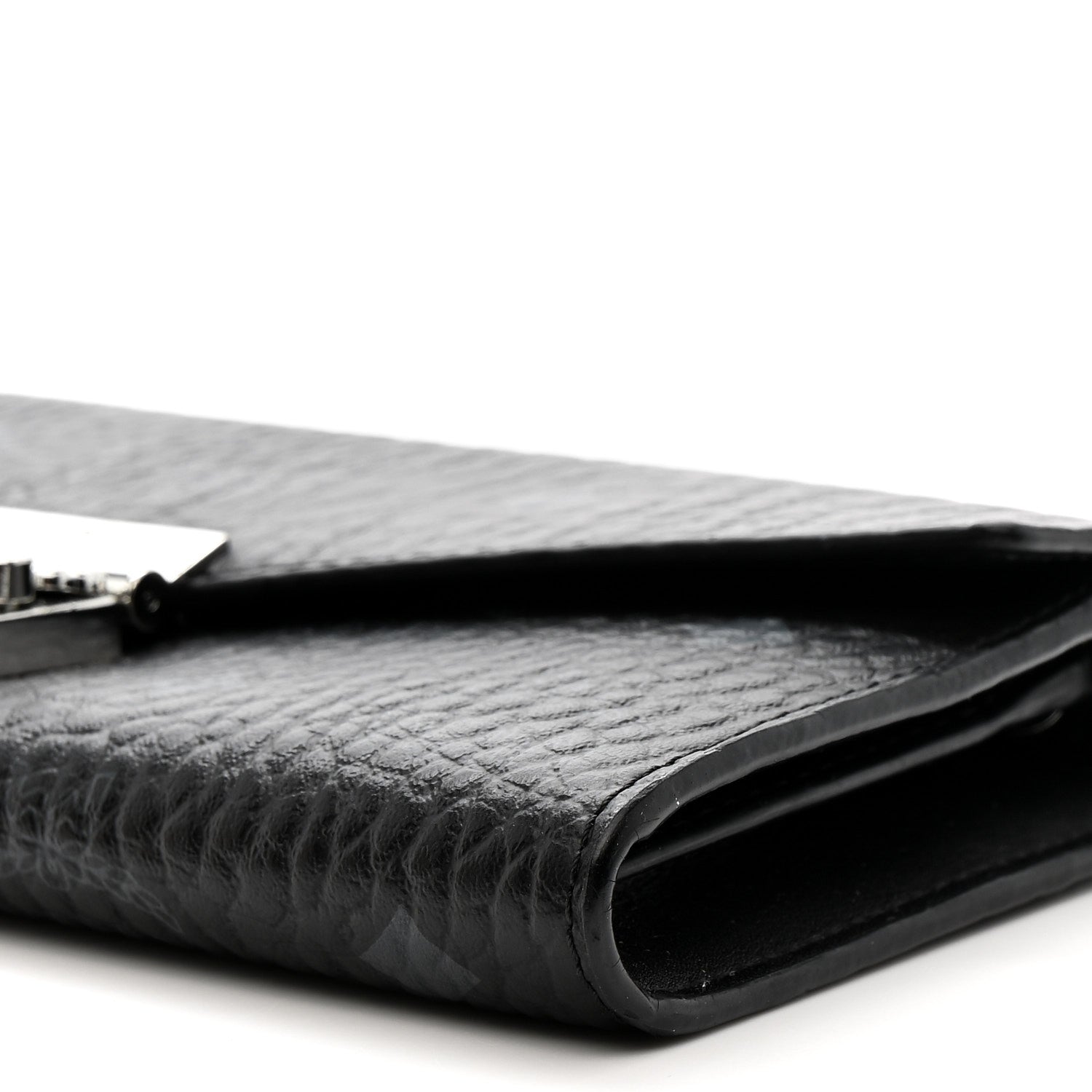 Visetos Large Patricia Wallet On Chain Black