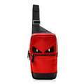 Nylon Vitello Liberty Monster Eyes Sling Bag Red Black