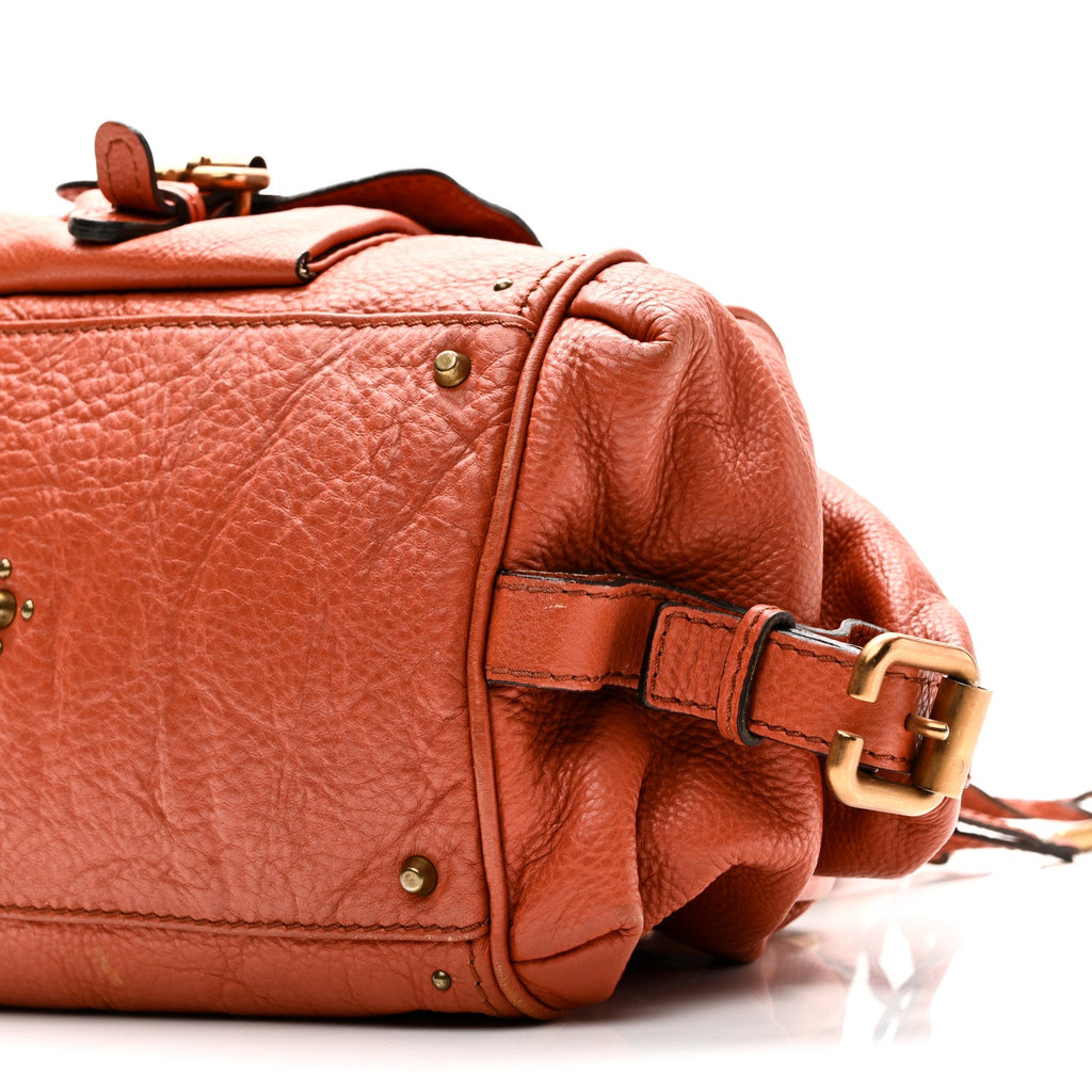 Calfskin Paddington Front Pocket Tote Whiskey