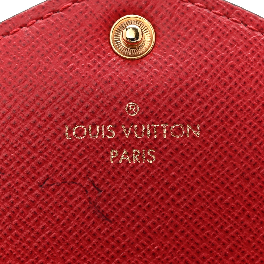 Damier Ebene Josephine Wallet Red