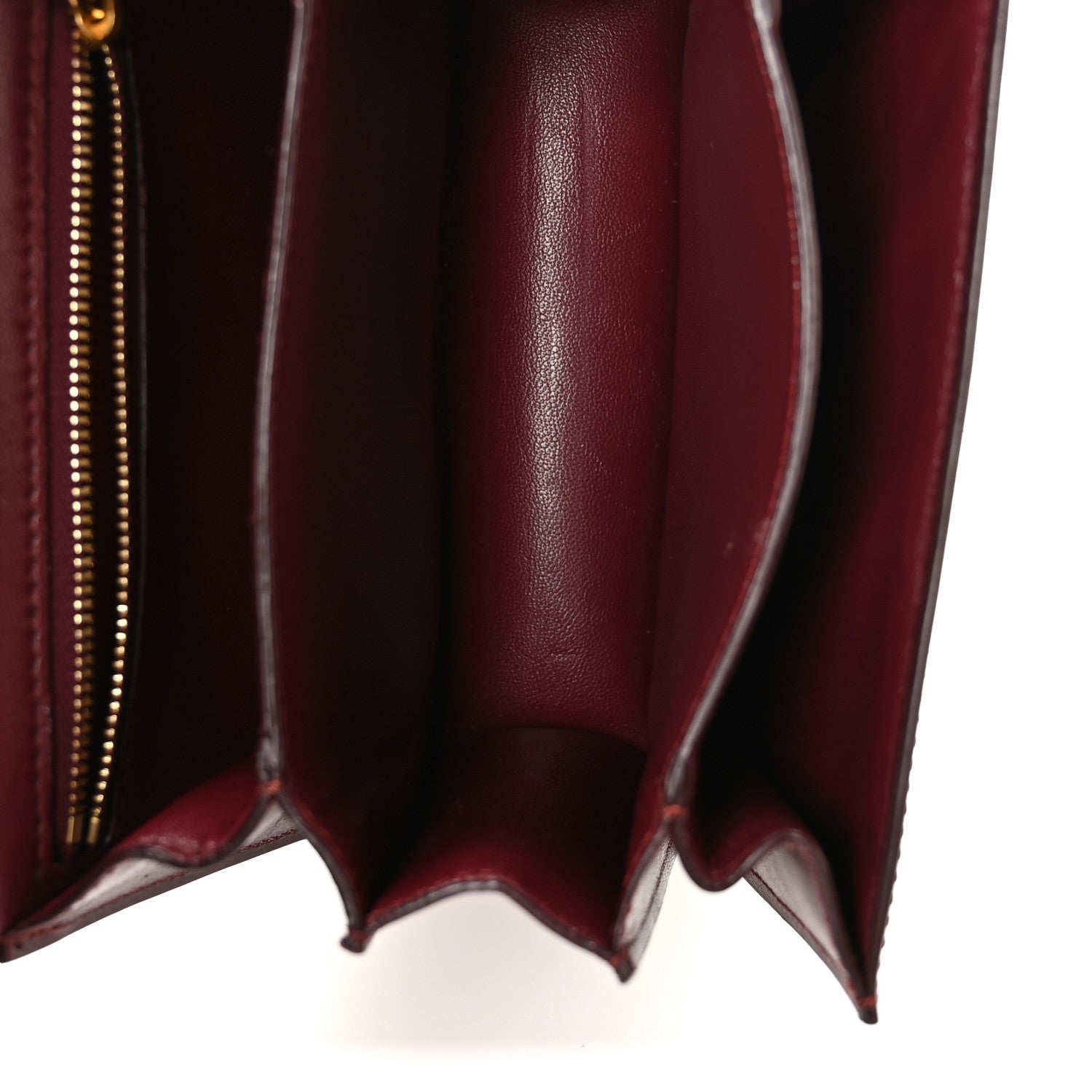 Box Calfskin Small Classic Box Flap Bag Burgundy