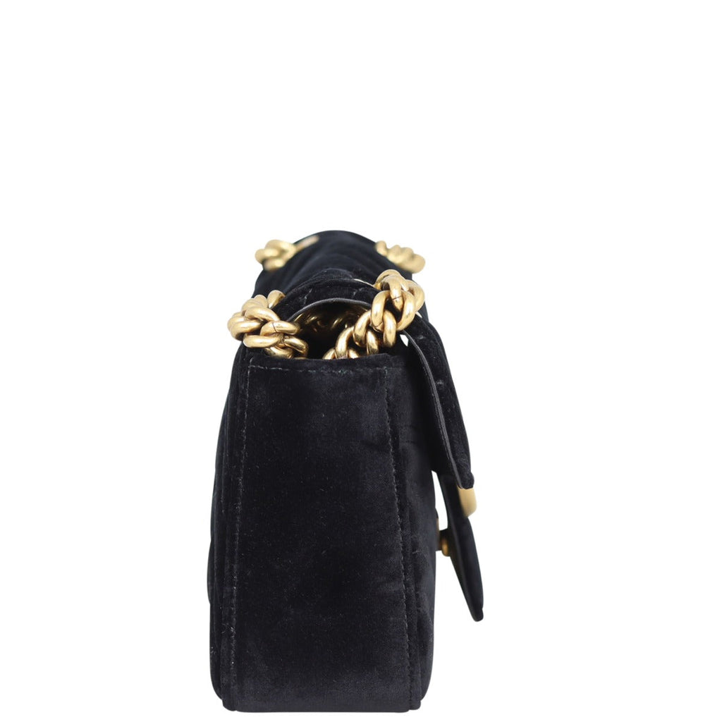 Gucci GG Marmont Velvet Mini Shoulder Bag