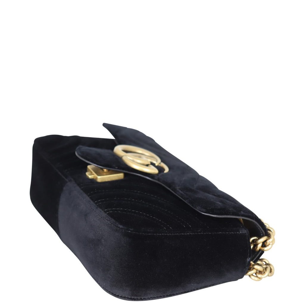 Gucci GG Marmont Velvet Mini Shoulder Bag
