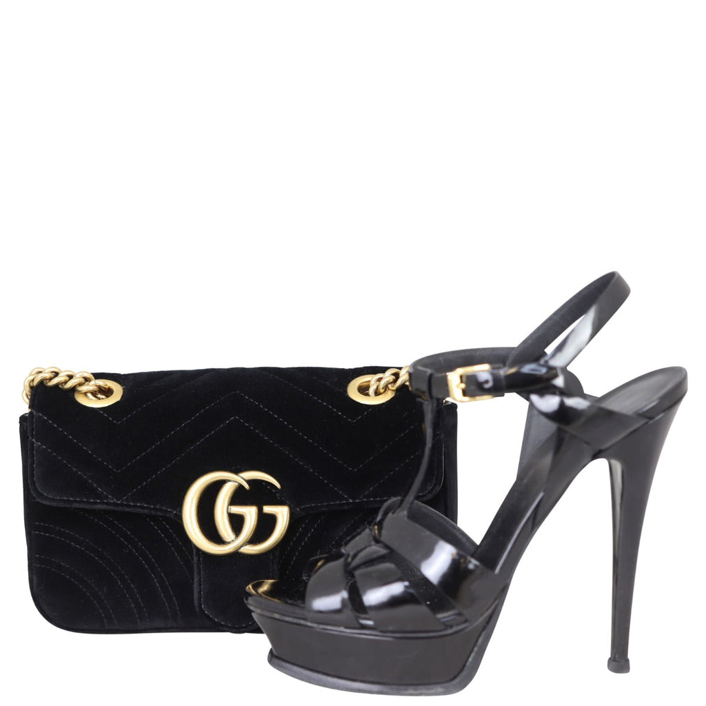 Gucci GG Marmont Velvet Mini Shoulder Bag