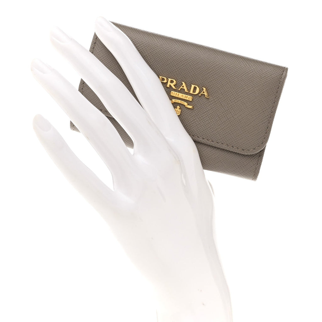 Saffiano Fiocco 6 Key Holder Argilla