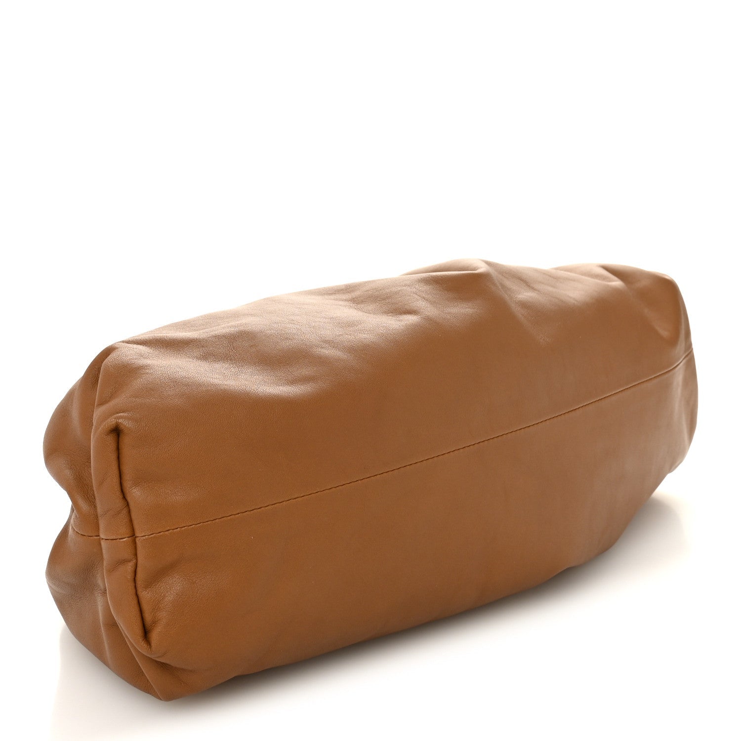 Smooth Butter Calf The Pouch Oversized Clutch Cammello