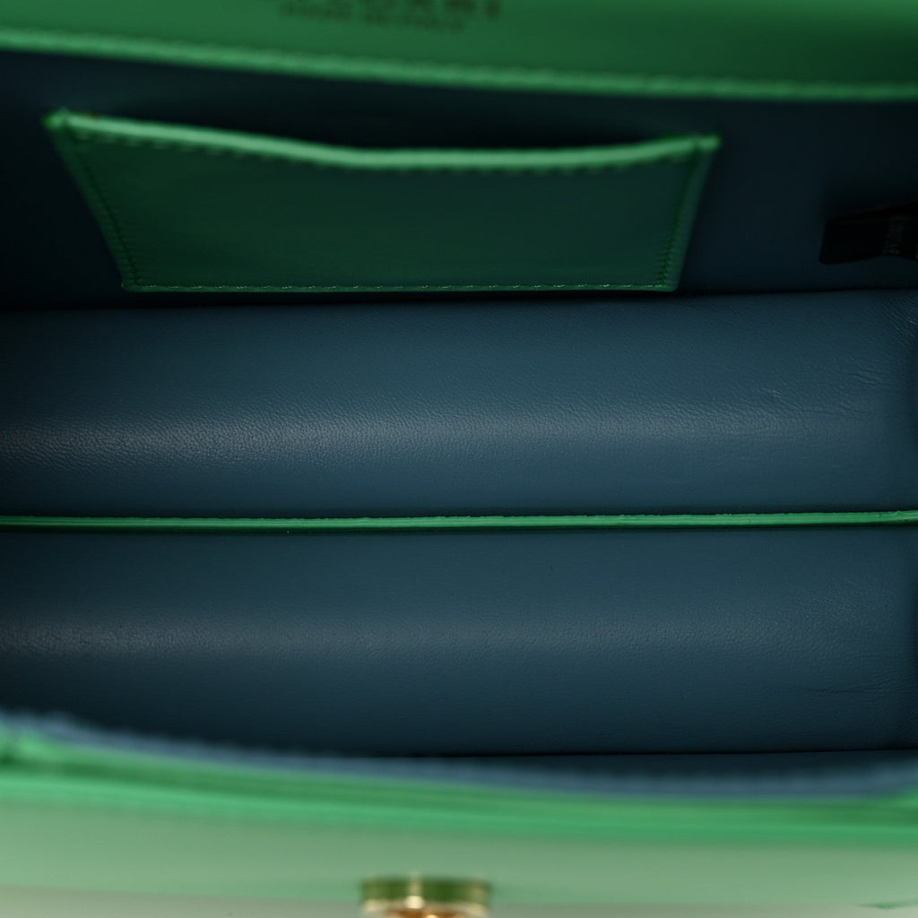Calfskin Serpenti Forever Maxi Chain Crossbody Bag Green