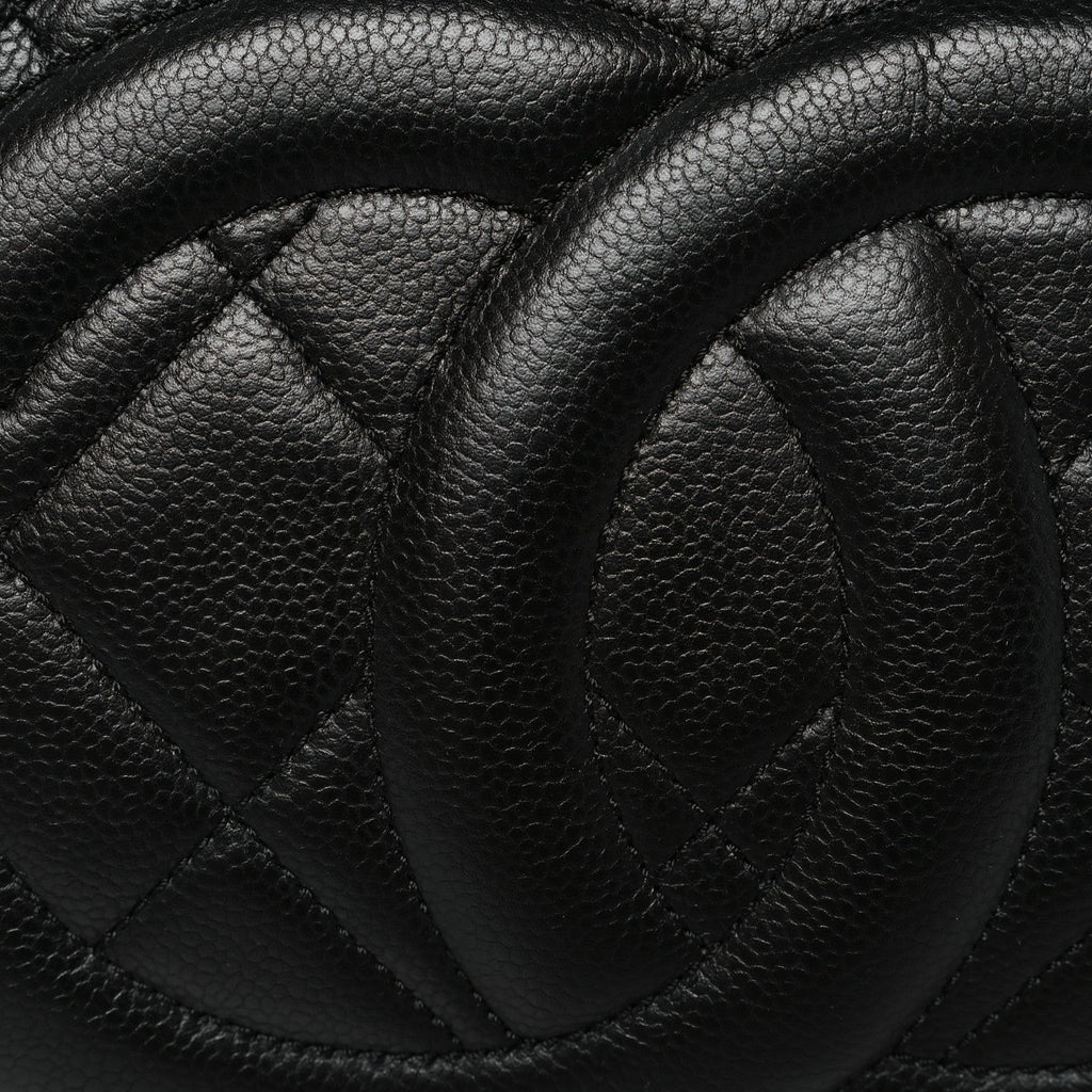 Caviar Quilted CC Timeless Soft Tote Black
