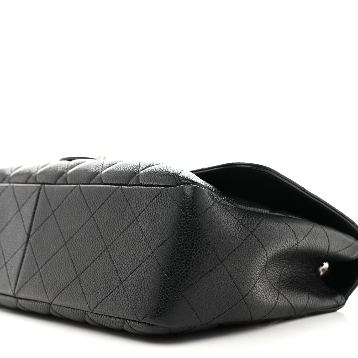 Caviar Quilted Jumbo Single Flap Black