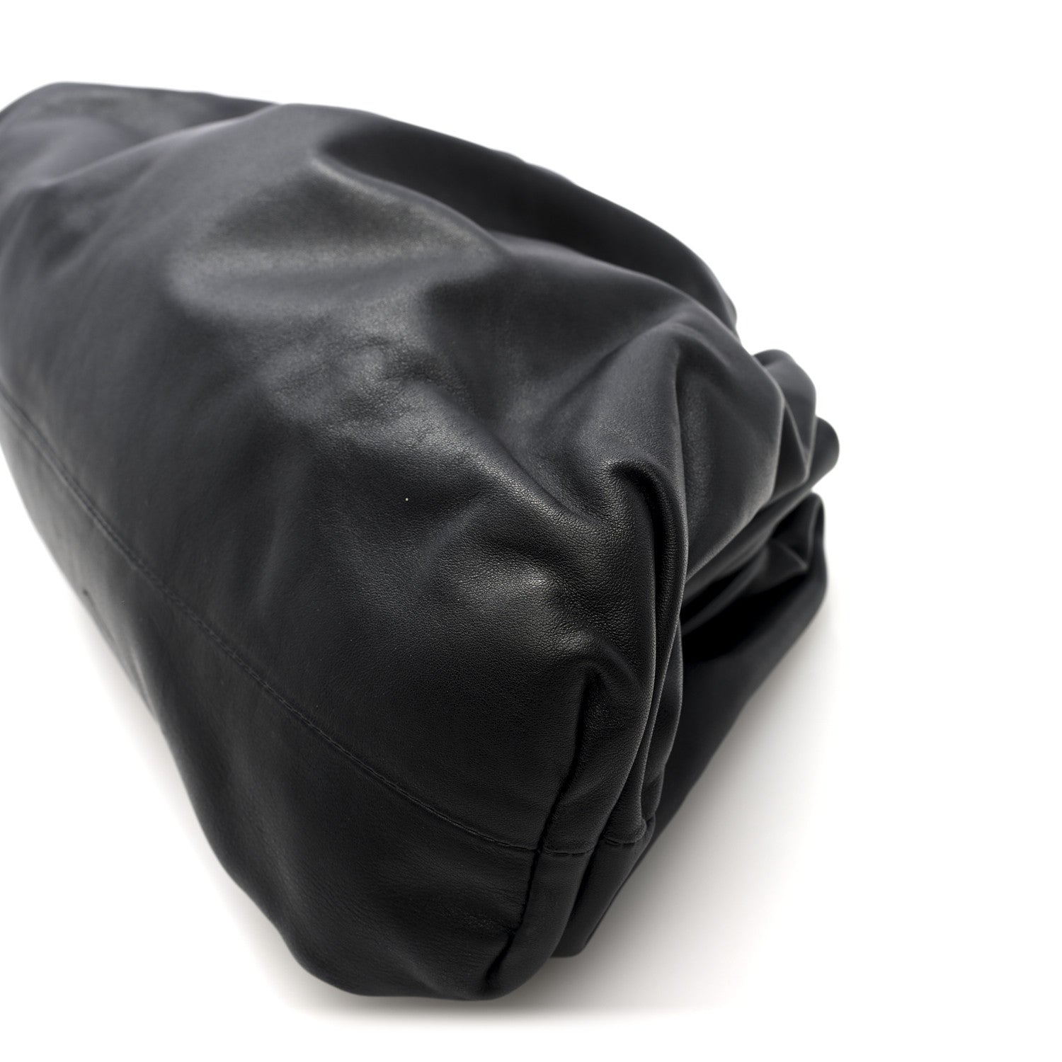 Smooth Butter Calf The Pouch Oversized Clutch Black