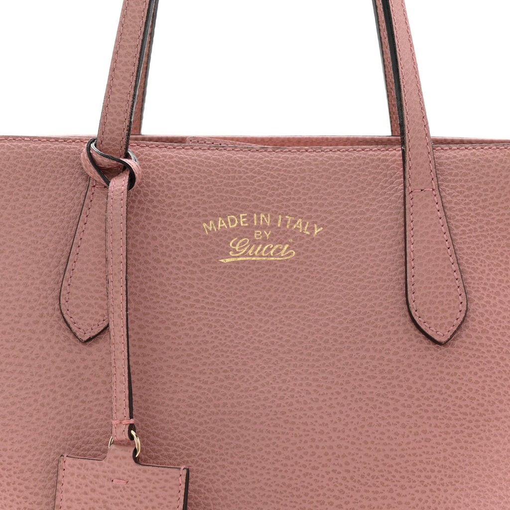 Dollar Calfskin Small Swing Tote Soft Pink