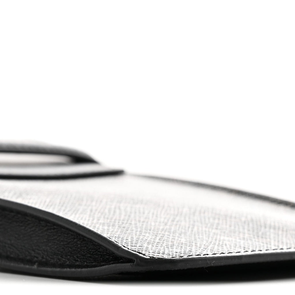 Triomphe Canvas Lambskin Phone Pouch With Flap Black
