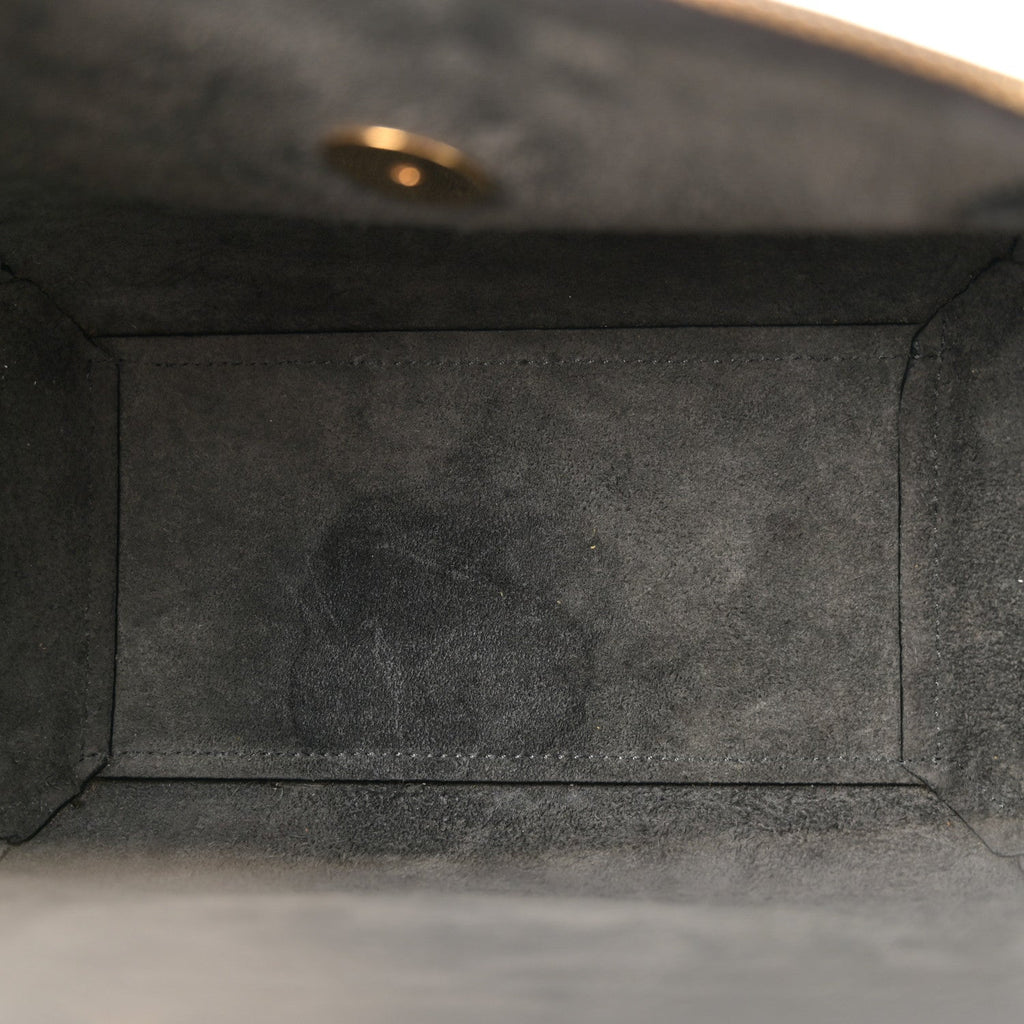 Grained Calfskin Nano Belt Bag Grey