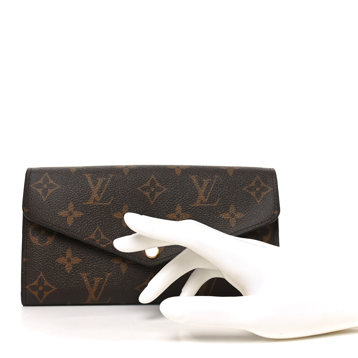 Monogram Sarah Wallet NM Coquelicot