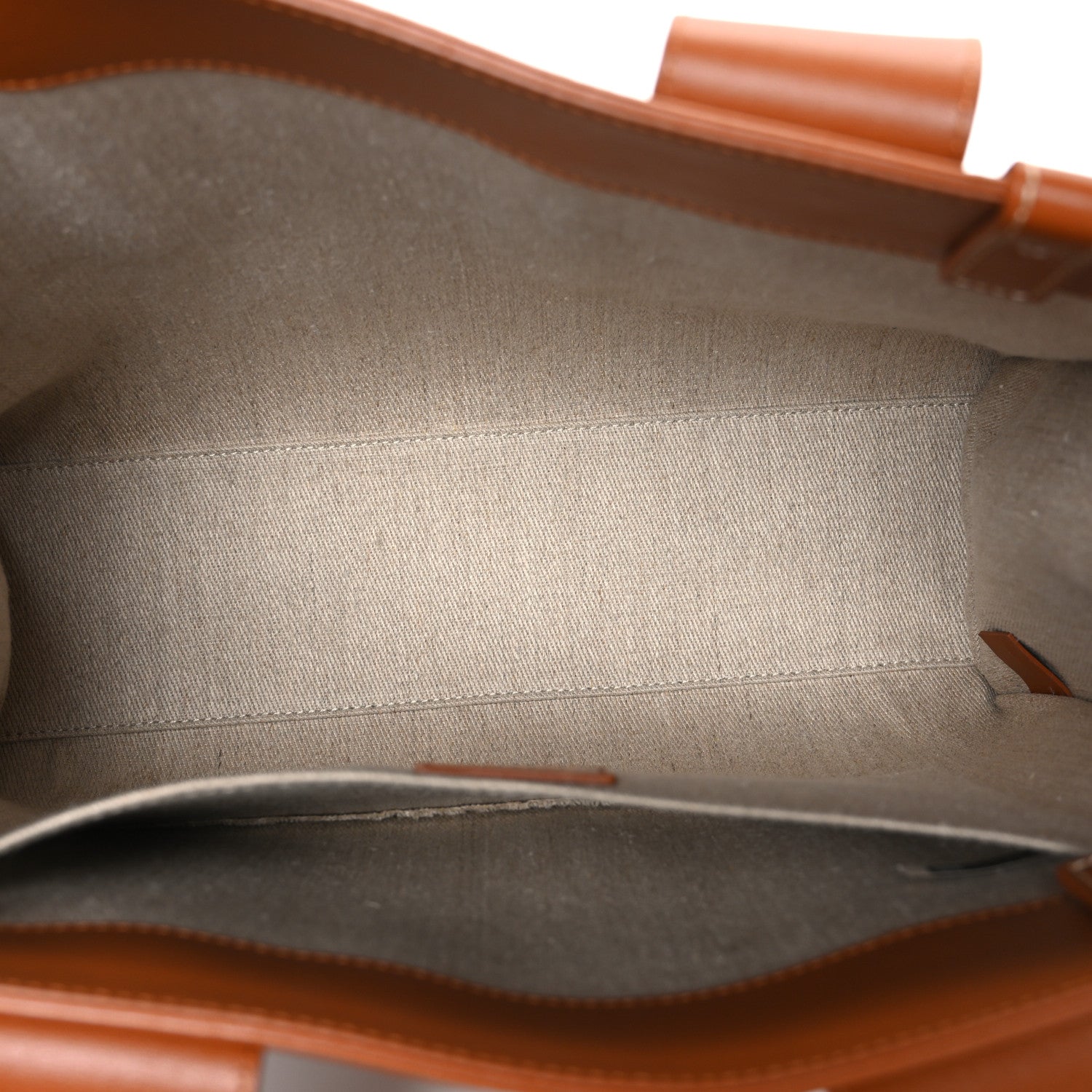 Calfskin Medium Woody Tote Caramel