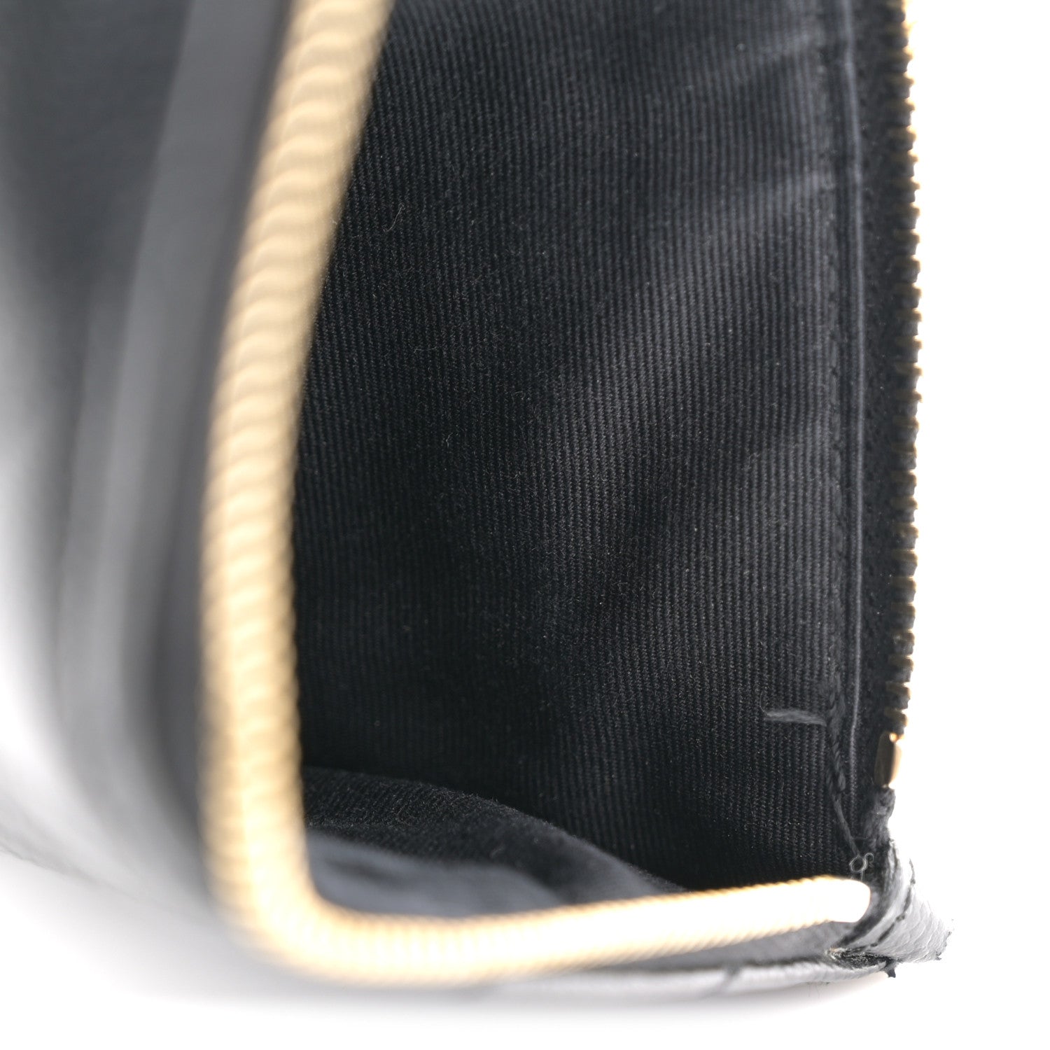 Grain De Poudre Chevron Monogram Bill Pouch Black