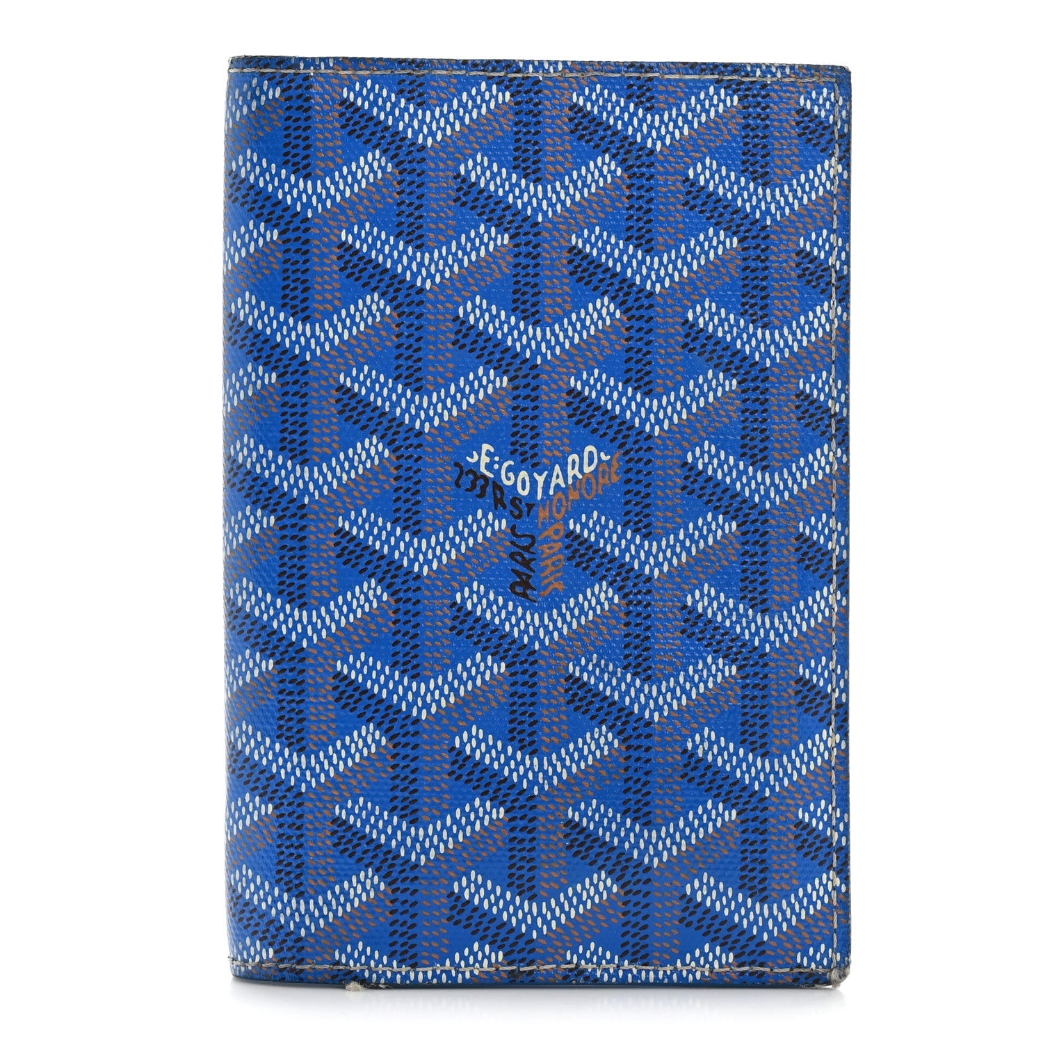 Goyardine Grenelle Passport Wallet Sky Blue