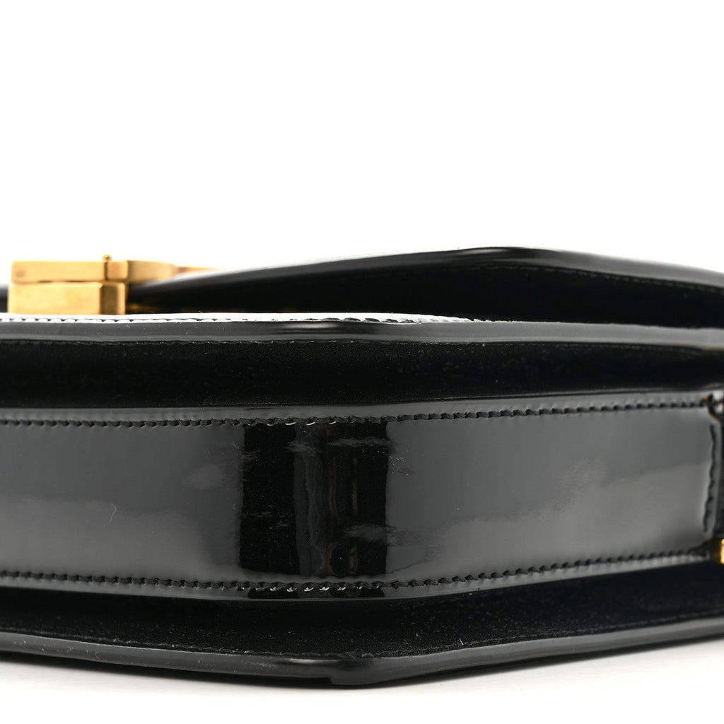 Vernice Diamond Small Solferino Satchel Black
