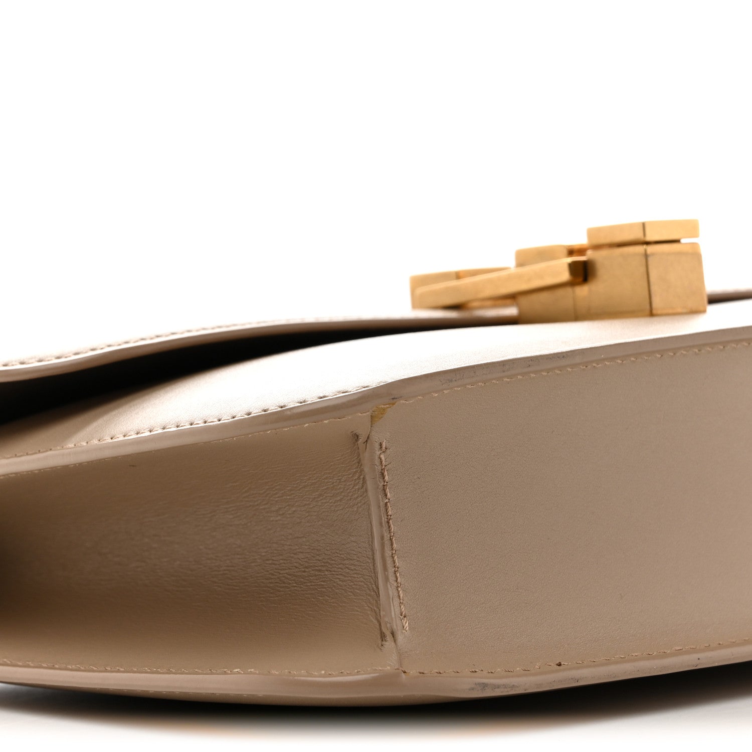 Smooth Calfskin Le Carre Satchel Dark Beige