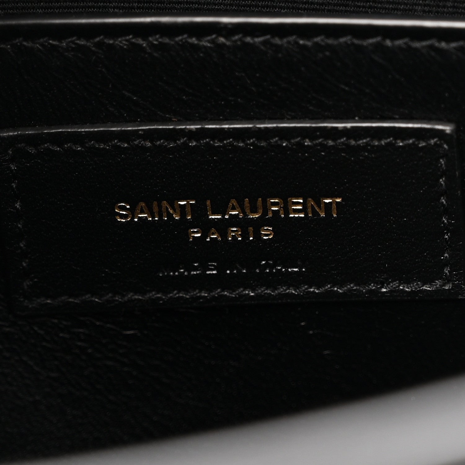 Shiny Calfskin Crocodile Embossed Manhattan Baguette Black