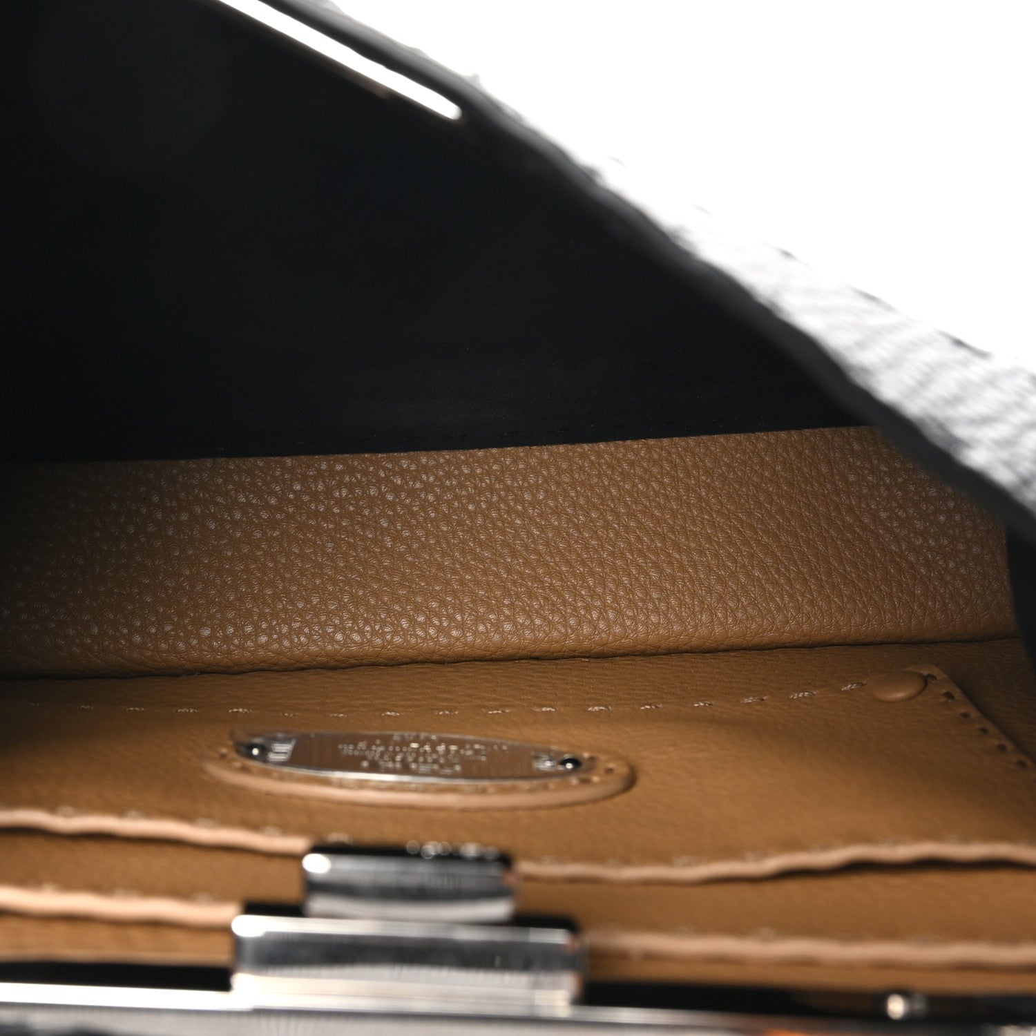 Cuoio Romano Selleria Chamois Medium Peekaboo I SEE U Satchel Black Camel Sunflower