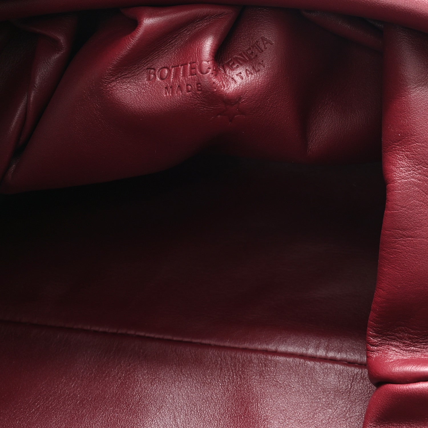 Smooth Butter Calf The Pouch Oversized Clutch Bordeaux