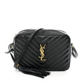 Calfskin Matelasse Monogram Lou Camera Bag Black