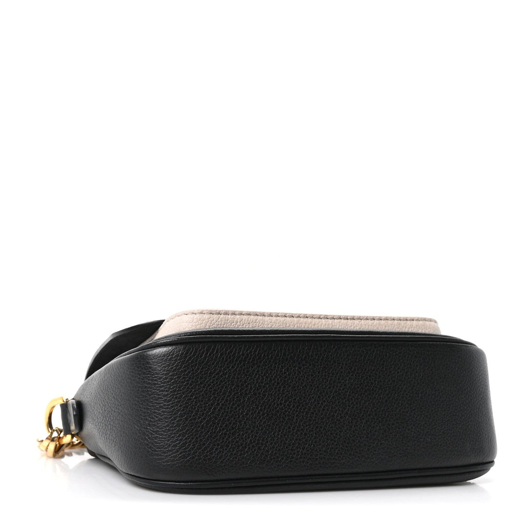 Grained Calfskin Lockme Tender Black