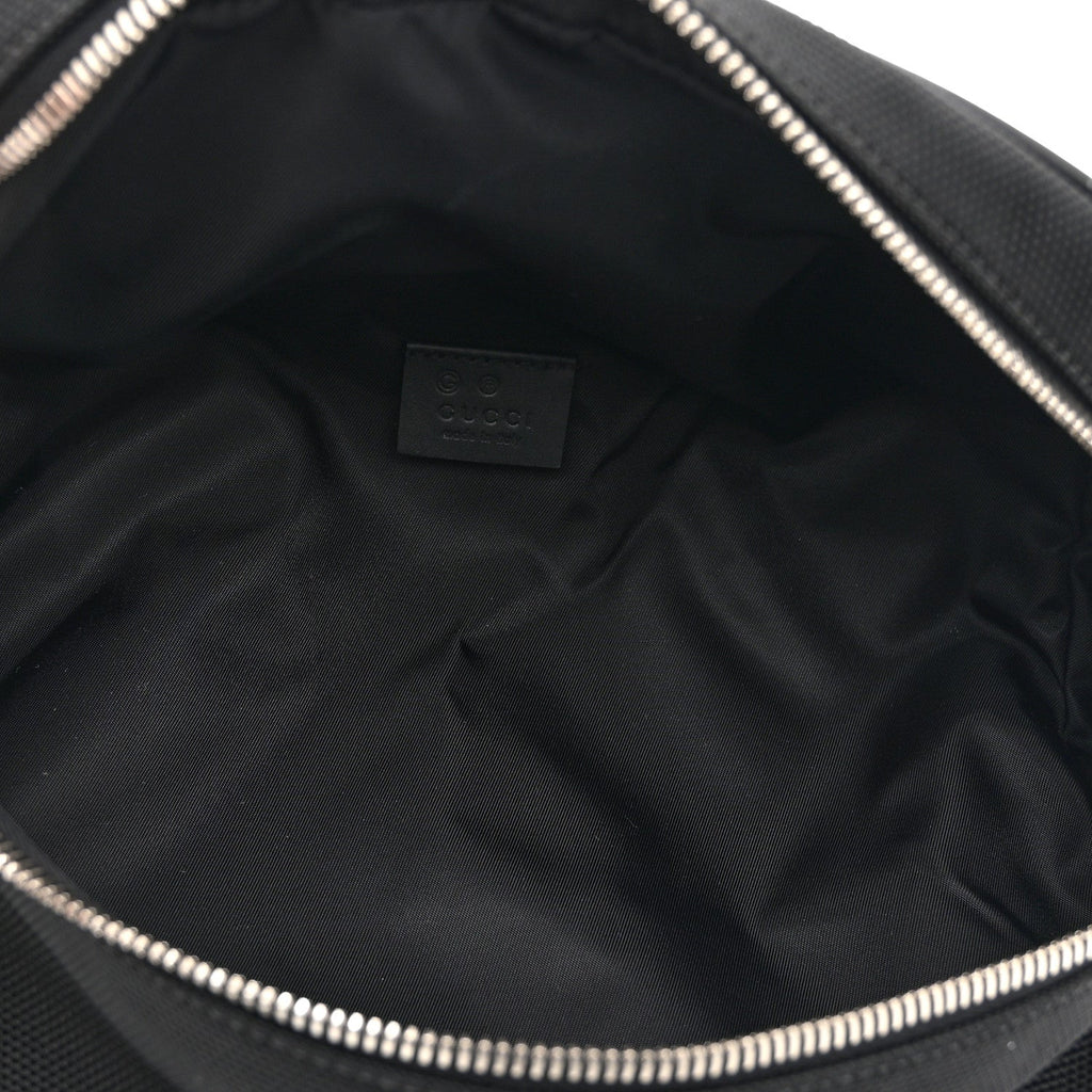 Techno Canvas Web Large Belt Bag Black