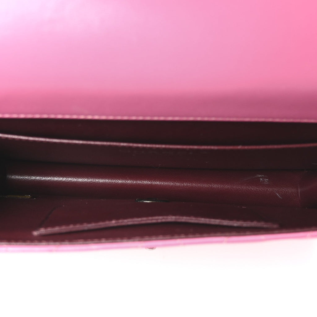 Lambskin Quilted Medium Crossing Times Flap Pink