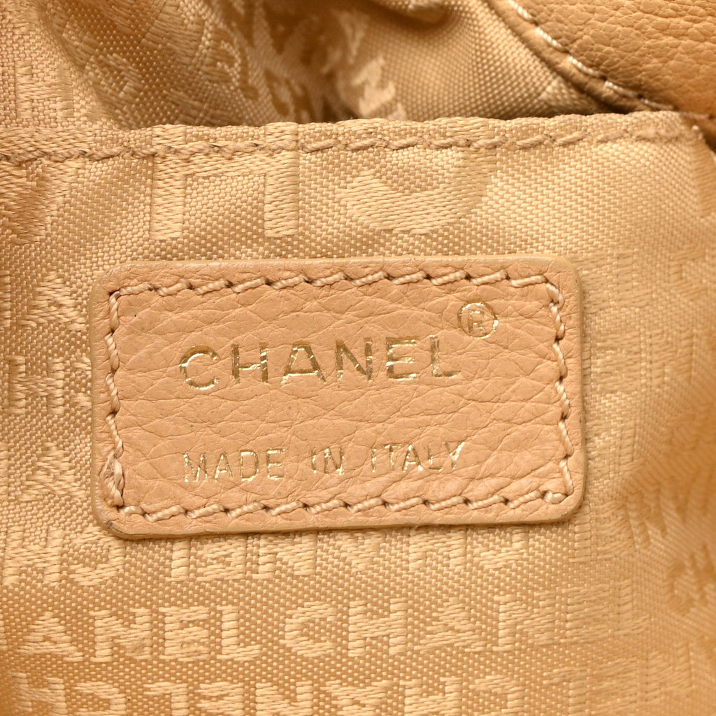Calfskin CC Dice Tote Bag yellow