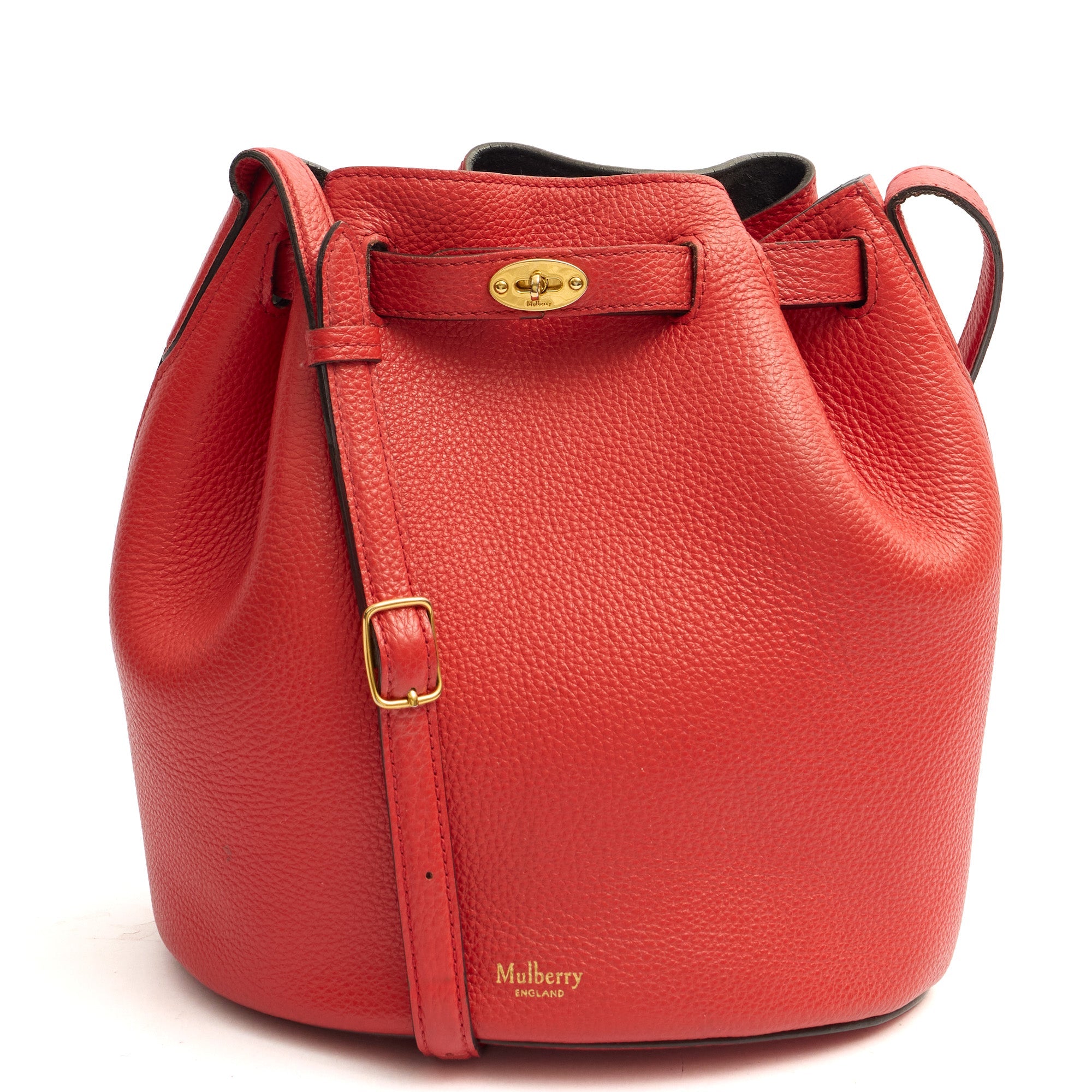 Mulberry Tote Abbey in Red, Calfskin Leather