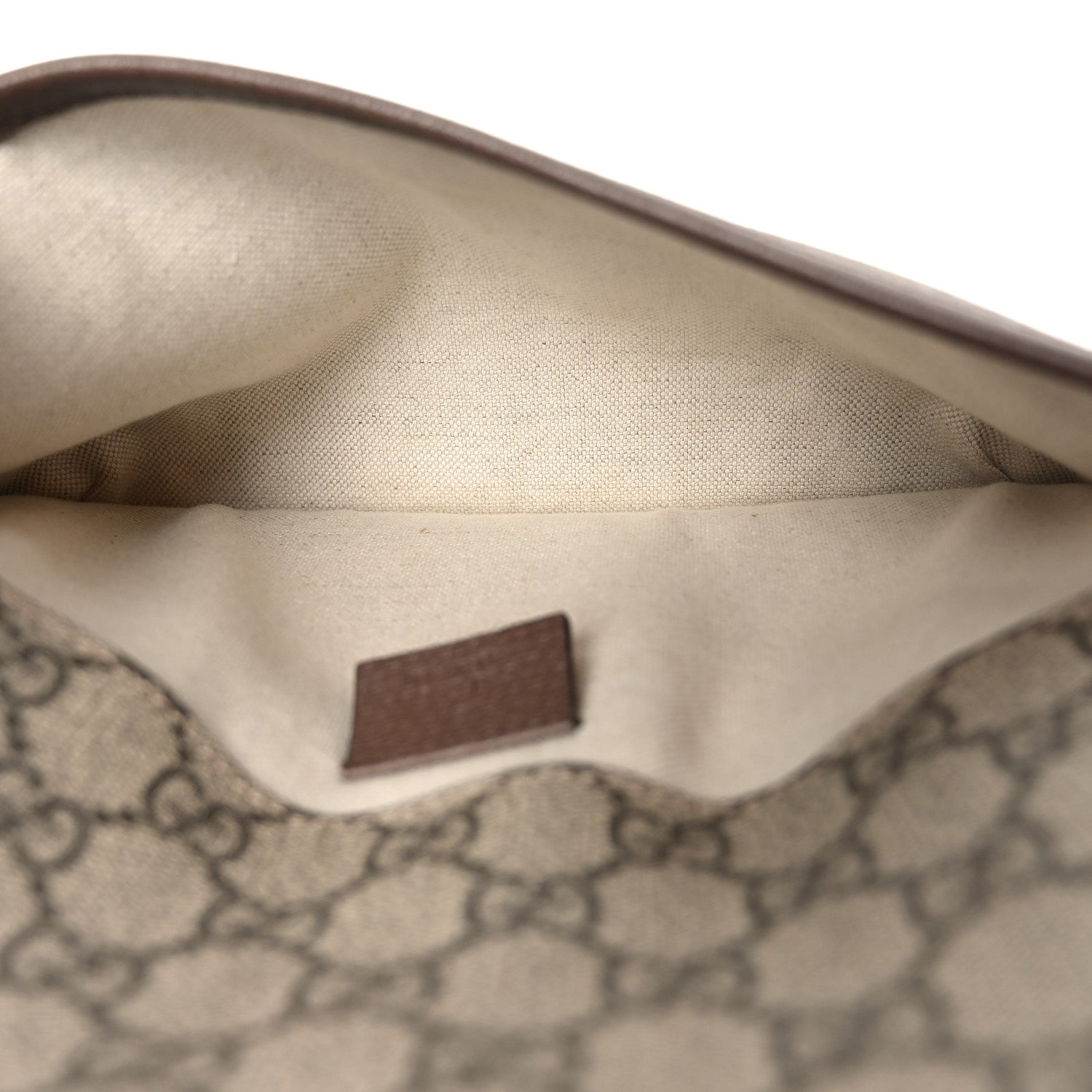 GG Supreme Monogram Neo Vintage Web Belt Bag Brown