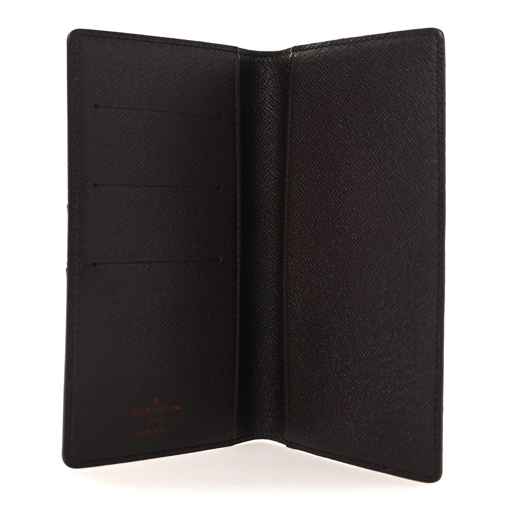 Damier Ebene Checkbook Cover Wallet
