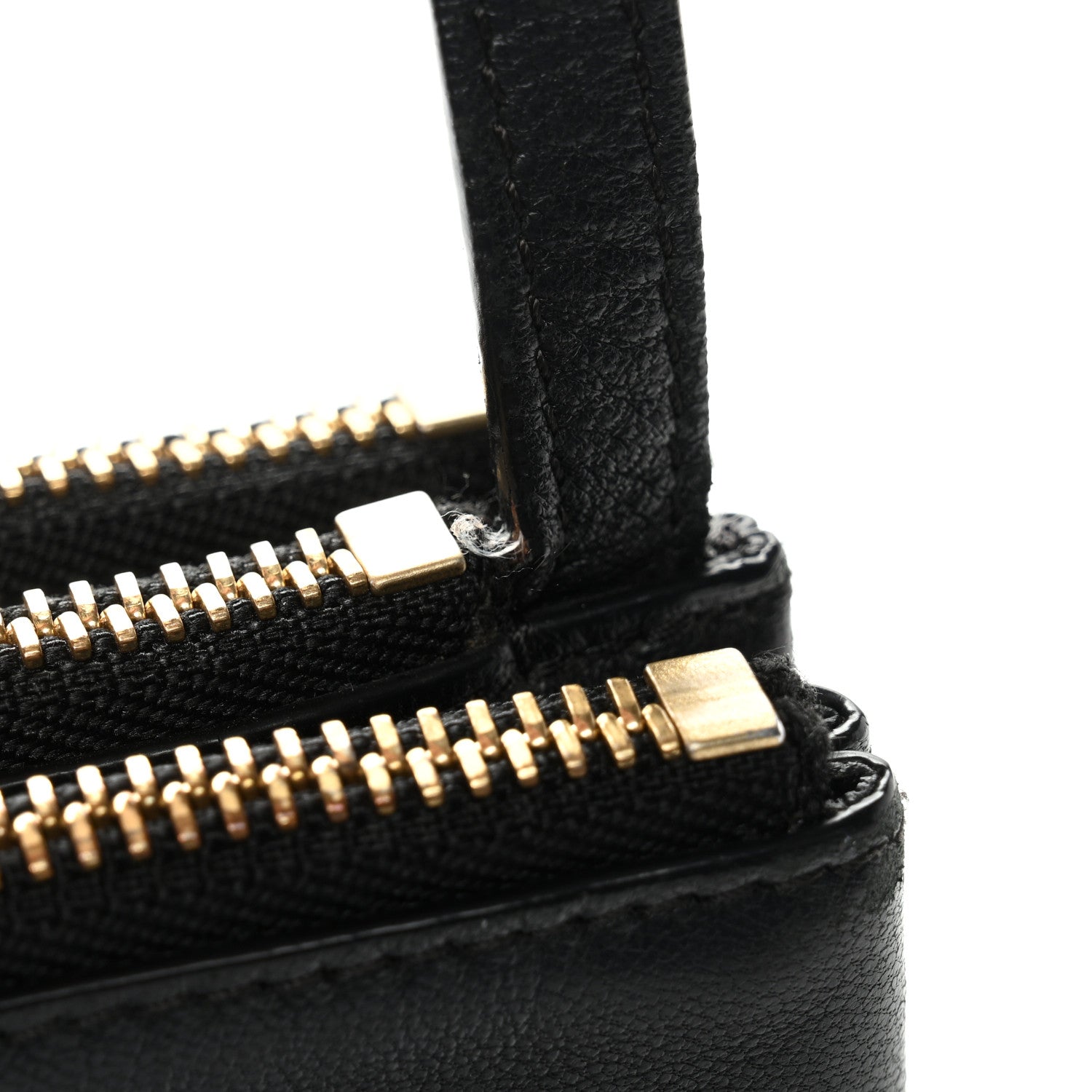 Lambskin Large Trio Crossbody Bag Black