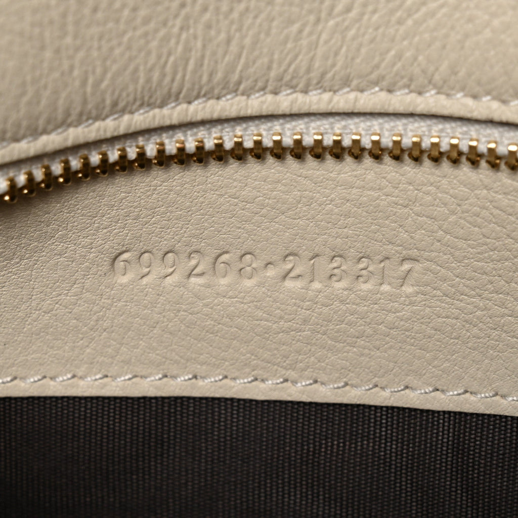 Roxy Calfskin Blondie Chain Shoulder Flap Bag Mystic White