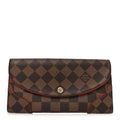 Damier Ebene Caissa Wallet Cherry